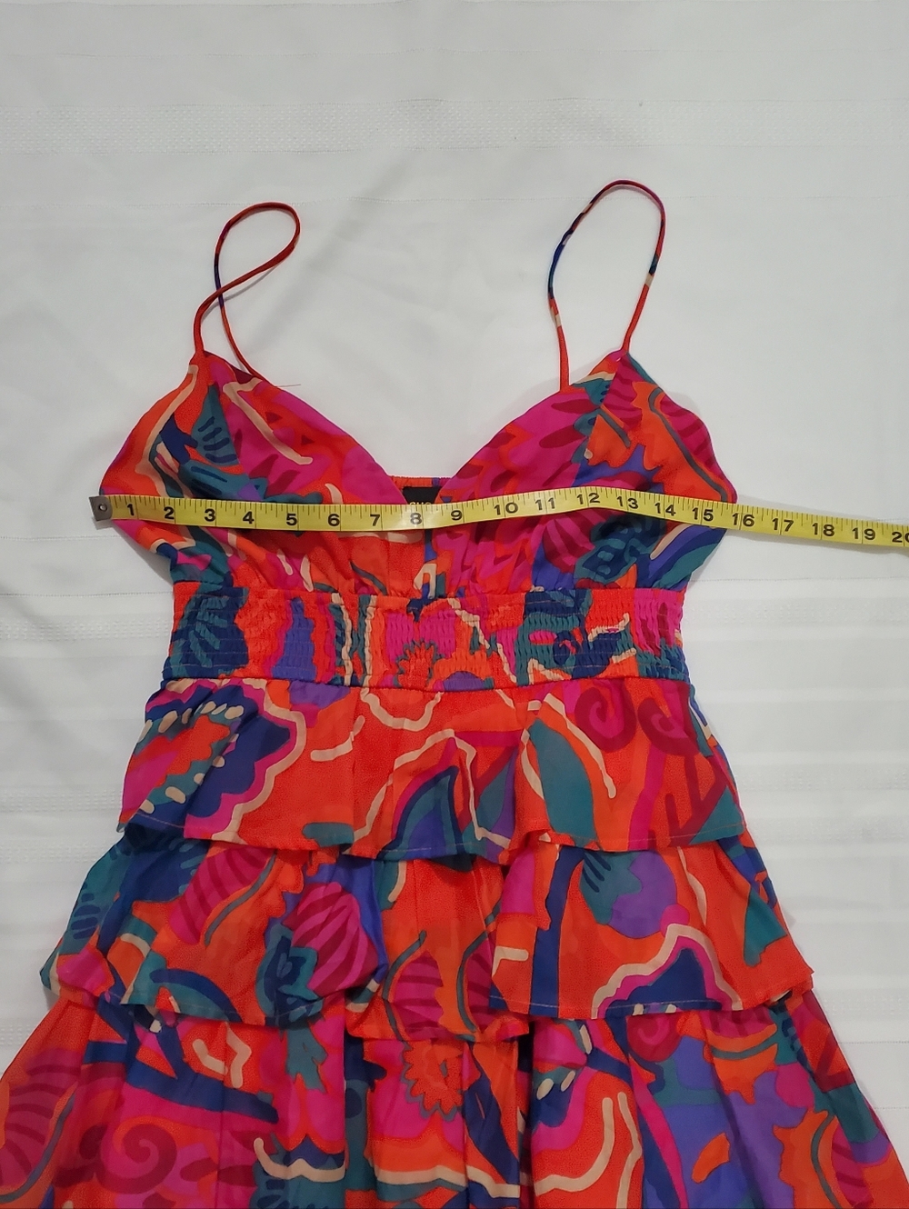 SUGARLIPS  Kahlia Tropics Mavey Ruffle Mini Dress - Picture 6 of 10